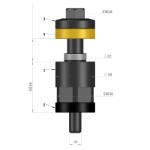 Spännelement 50 mm med M10 gänga